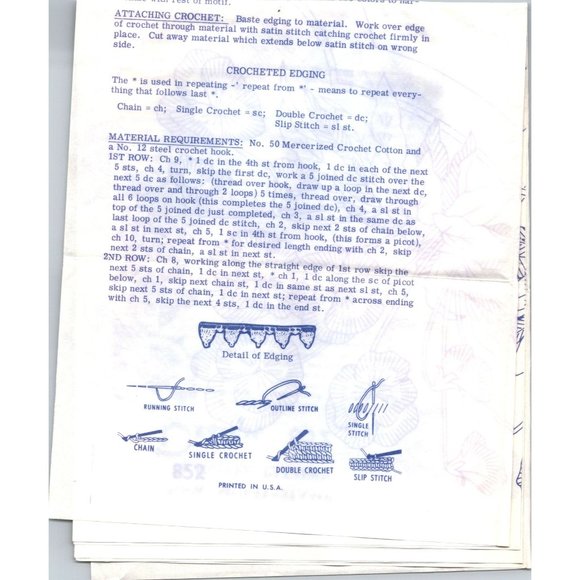 Vintage Pansies Floral Hot Iron Transfers, MCM Mail Order Design 852 Pansy - Picture 2 of 2